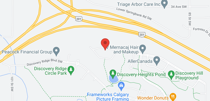 map of 341 Discovery Ridge Way SW